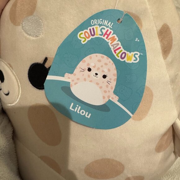 Squishmallows Lilou 12” Seal Pup Walrus Deep Sea Lion Ocean Spotted Dodgeball - Picture 13 of 13